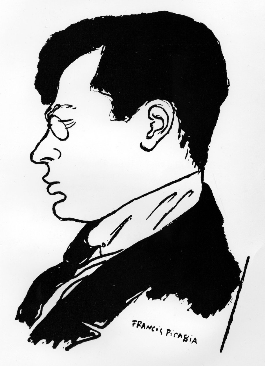 Tristan Tzara (litografia) da Francis Picabia