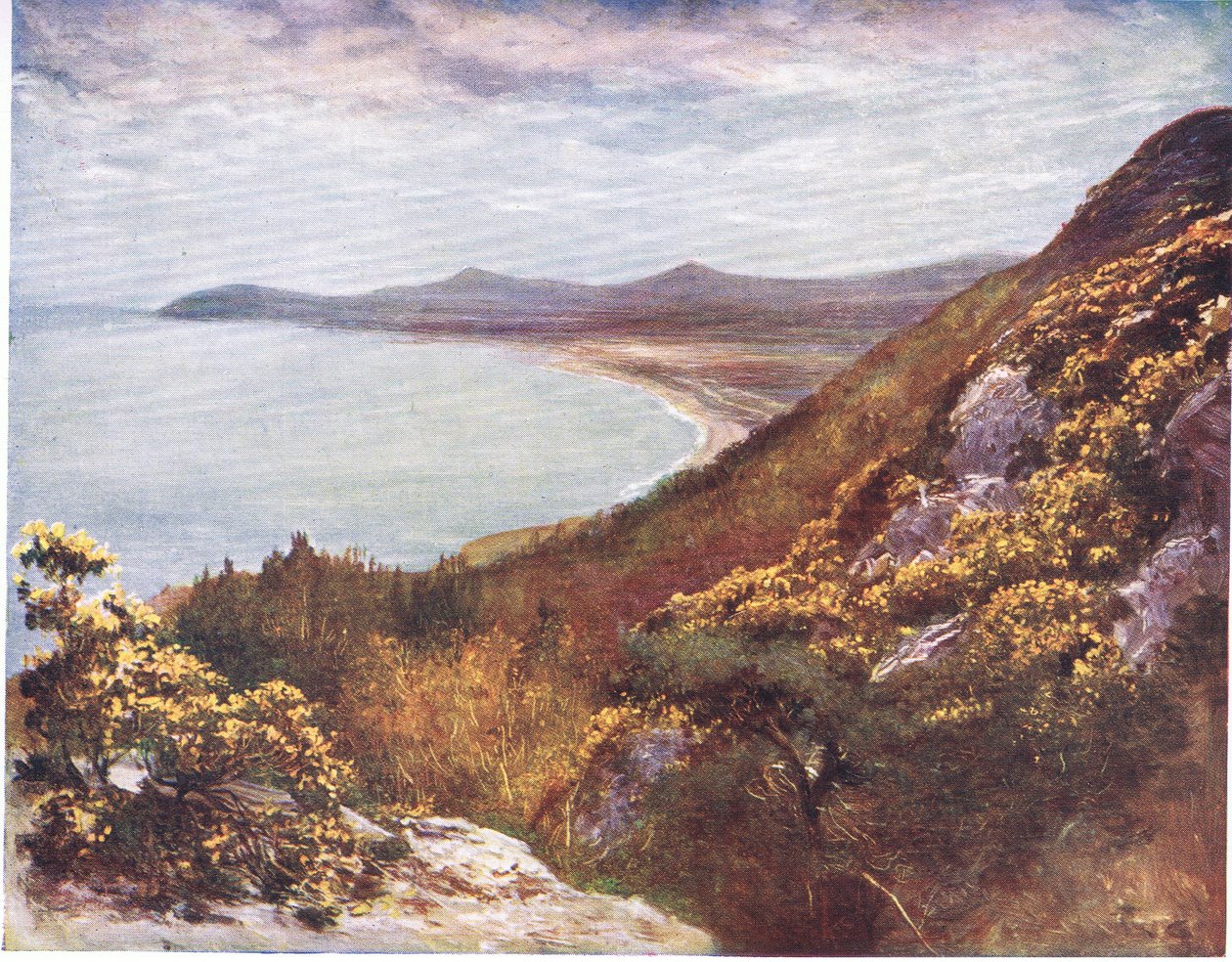 Dublin Bay da Victoria Hill, da Peeps at Many Lands: Ireland pubblicato da Adams & Charles, 1909 da Francis S. Walker