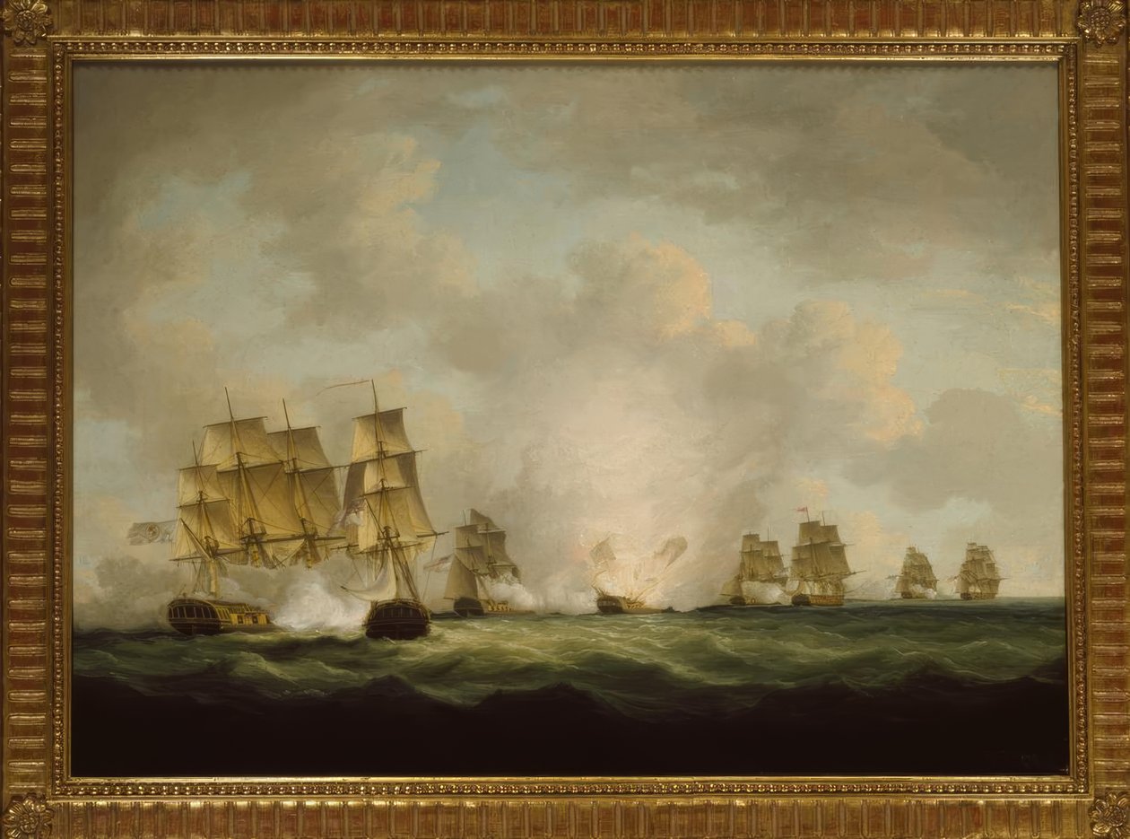 La cattura delle navi del tesoro spagnole al largo di Cadice da Francis Sartorius