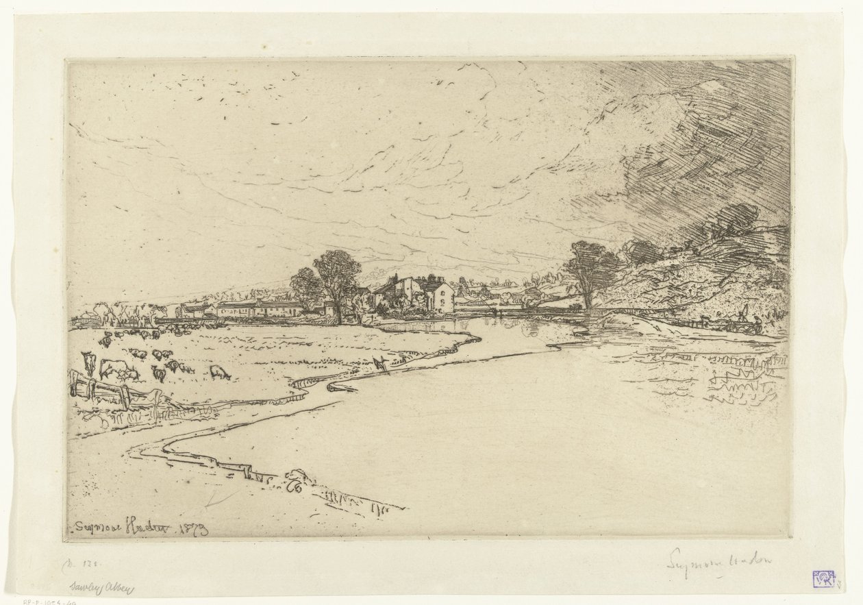 Abbazia di Sawley da Francis Seymour Haden (Sir) (signed by artist)
