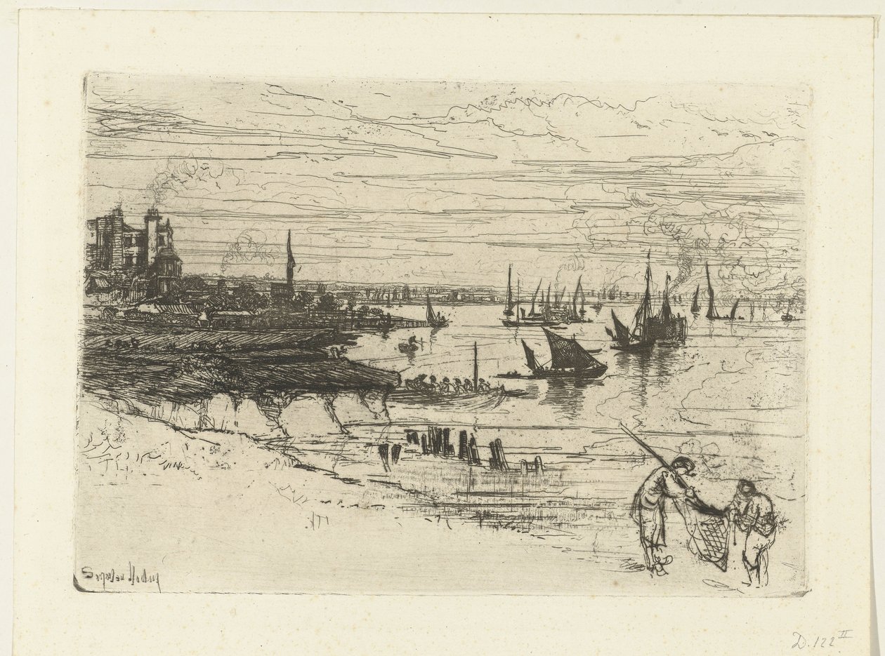 Locanda sul Tamigi da Francis Seymour Haden (Sir) (signed by artist)