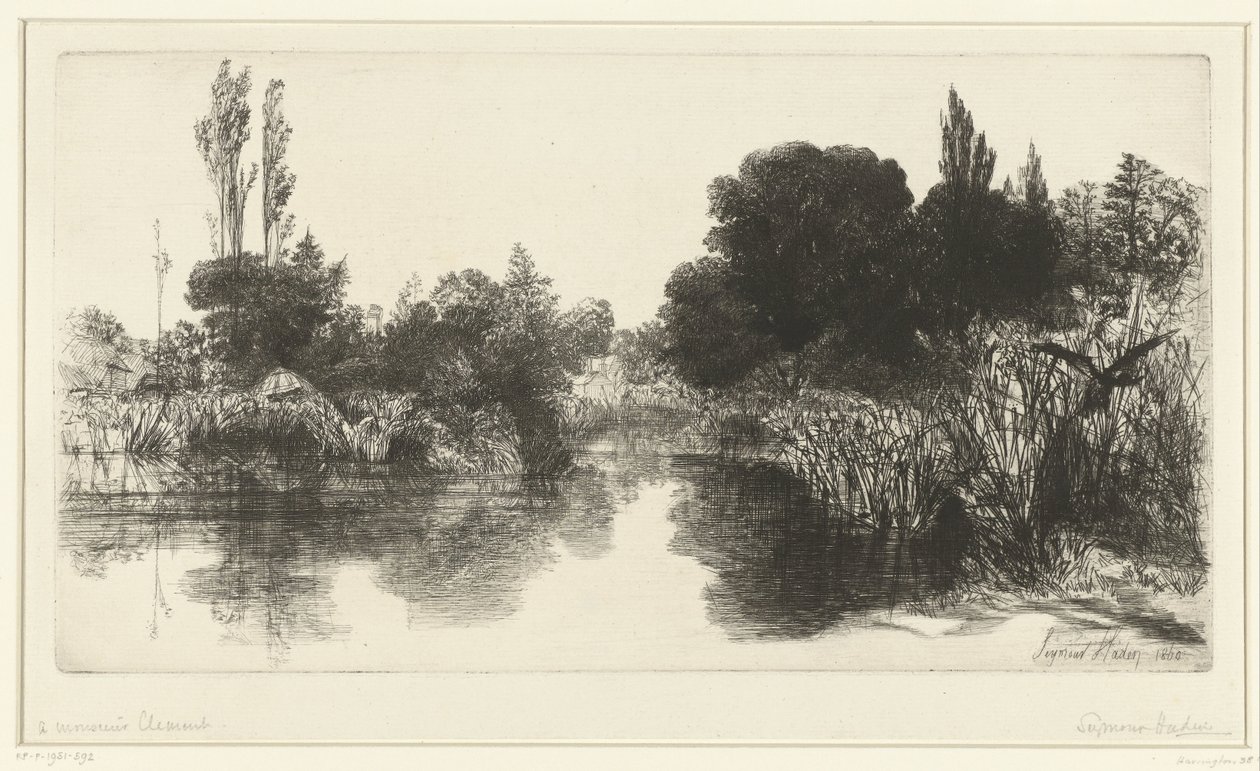 Stagno da Francis Seymour Haden (Sir) (signed by artist)