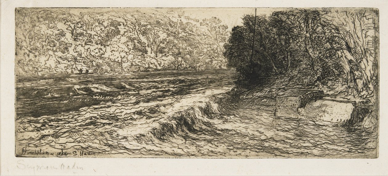 Un buon posto per un salmone da Francis Seymour Haden