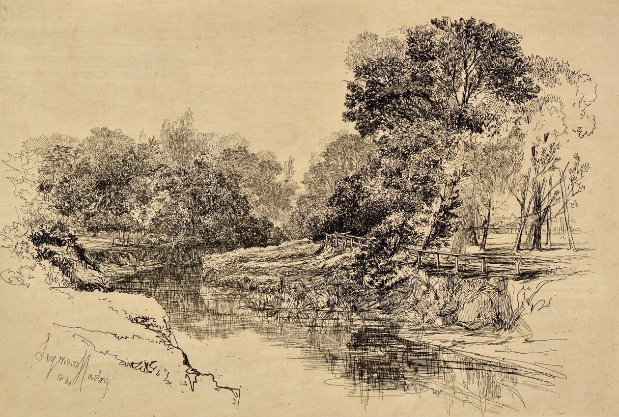 Un Fiume in Irlanda da Francis Seymour Haden