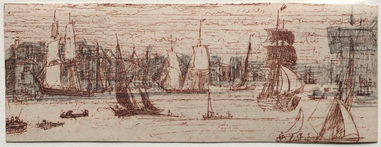 Uno schizzo di Greenwich da Francis Seymour Haden