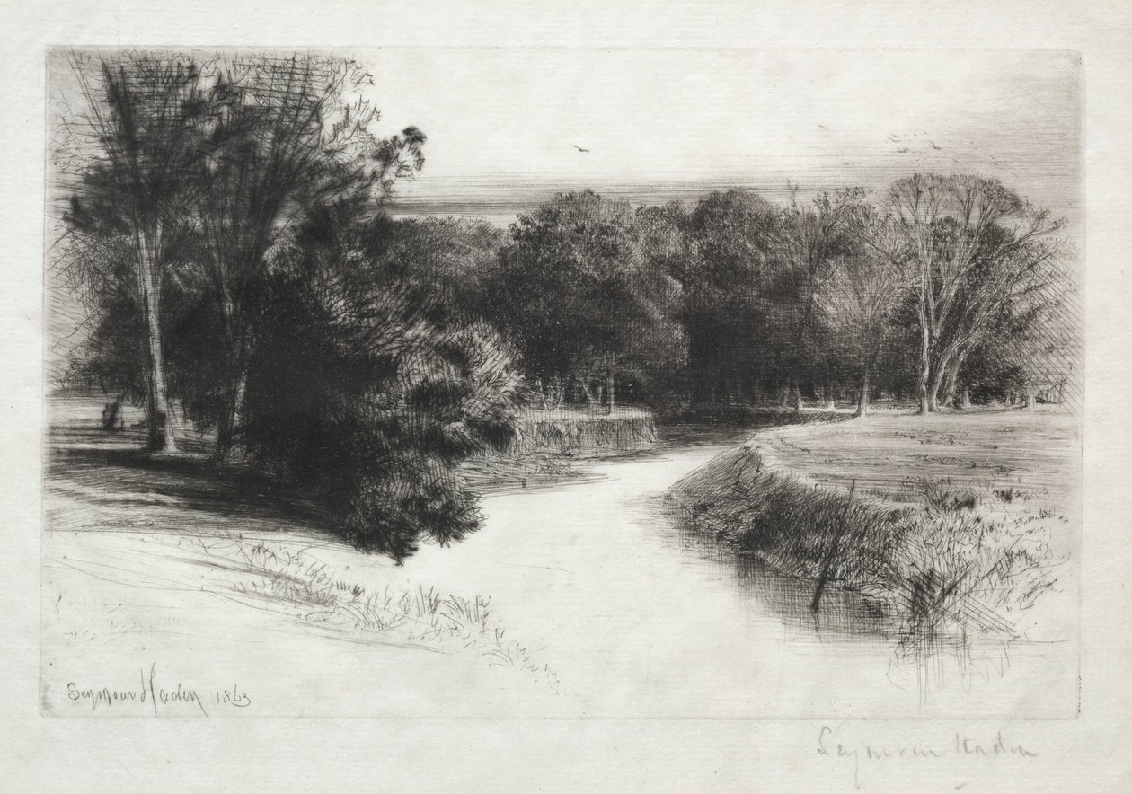 Un tramonto in Irlanda, 1863 da Francis Seymour Haden