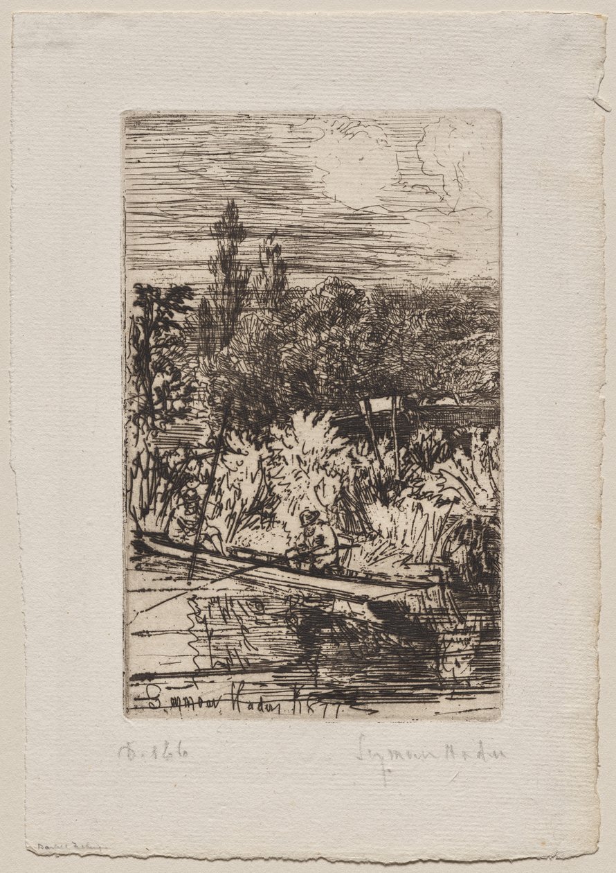 Pesca del barbo da Francis Seymour Haden