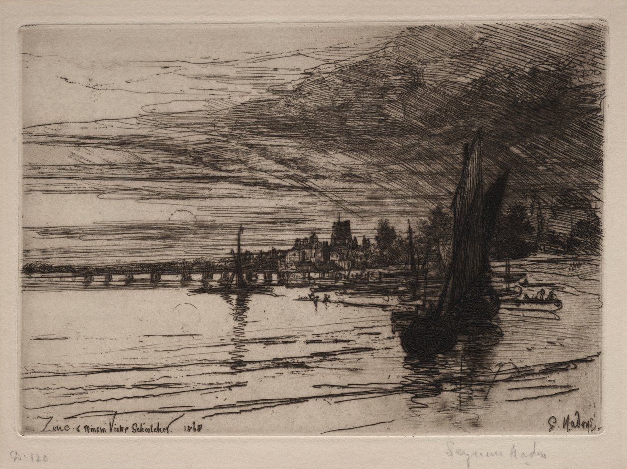Ponte di Battersea, 1868 da Francis Seymour Haden