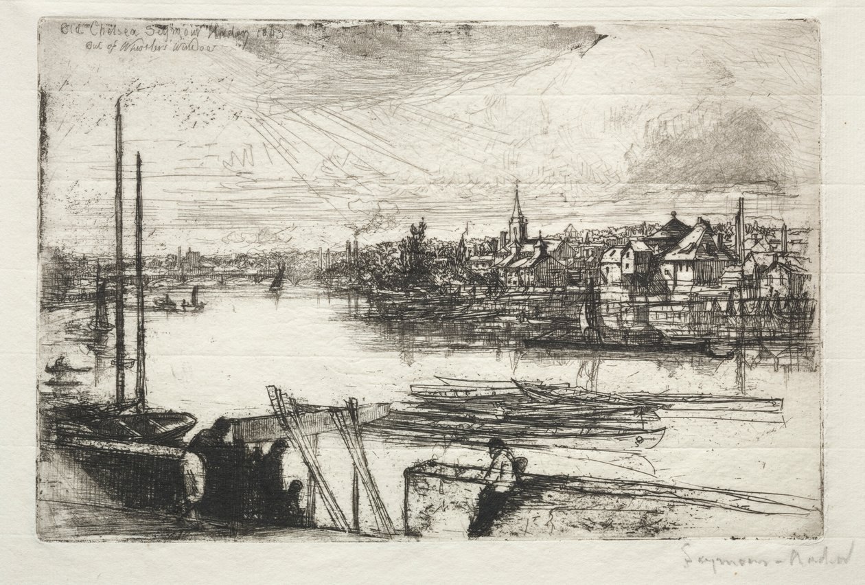 Battersea Reach, 1843 da Francis Seymour Haden