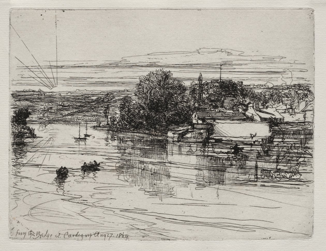 Ponte di Cardigan da Francis Seymour Haden