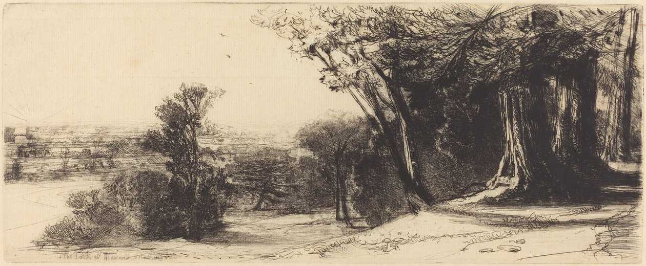 Mattina presto - Richmond da Francis Seymour Haden