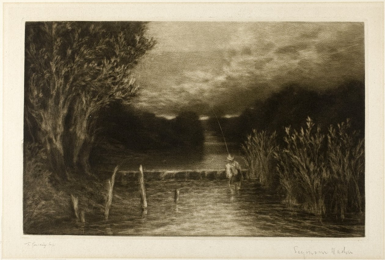 Pesca alla trota da Francis Seymour Haden