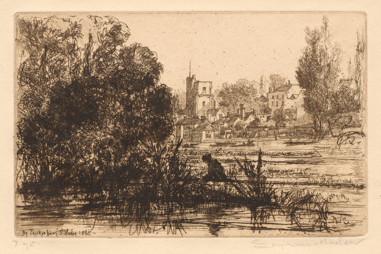 Il portfolio di Hamerton III: Chiesa di Twickenham, 1865-72 pubblicato 1872 da Francis Seymour Haden