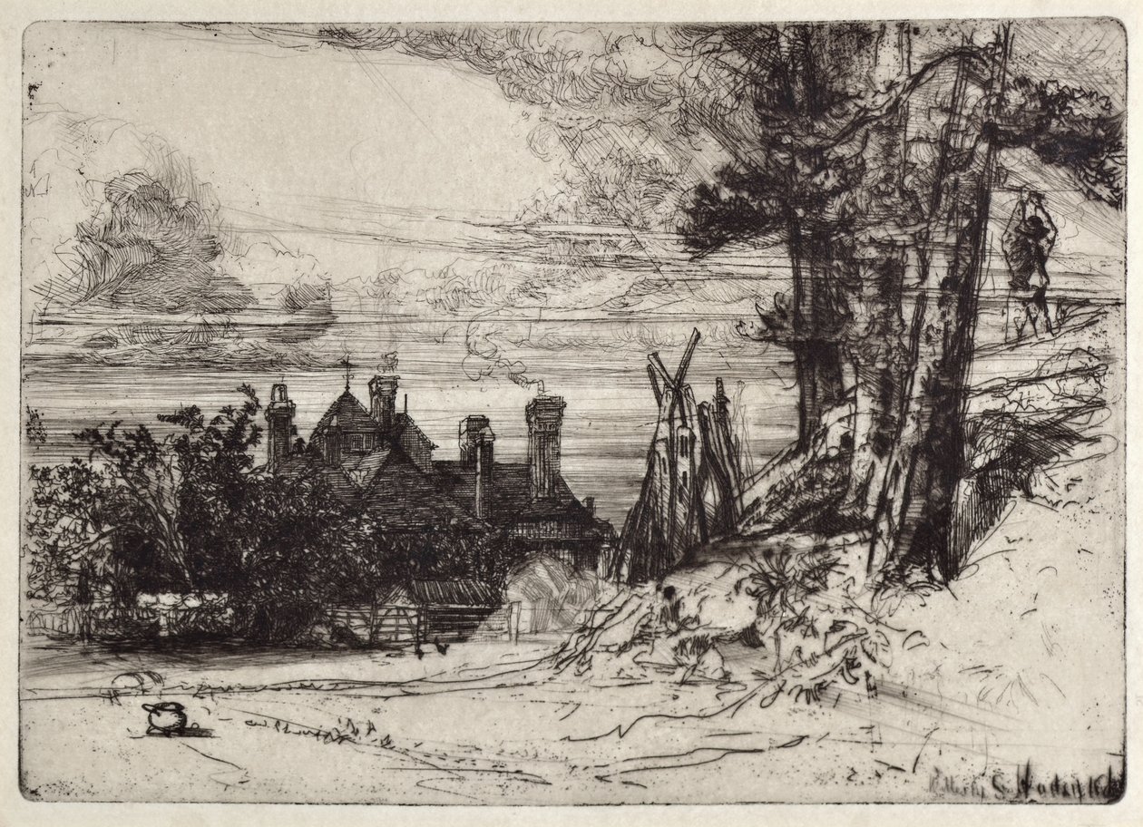 Casa di Horseley a Willesley da Francis Seymour Haden