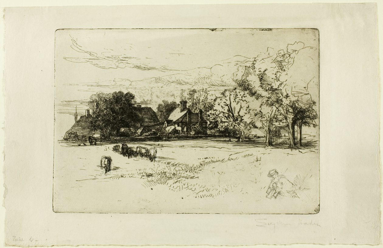 Cottage di Horsley da Francis Seymour Haden