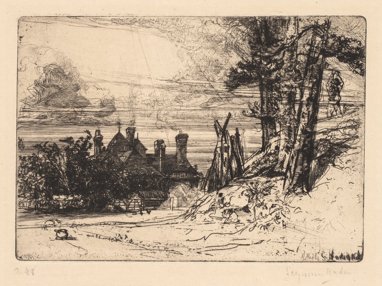 Casa di Horsley a Willesley da Francis Seymour Haden