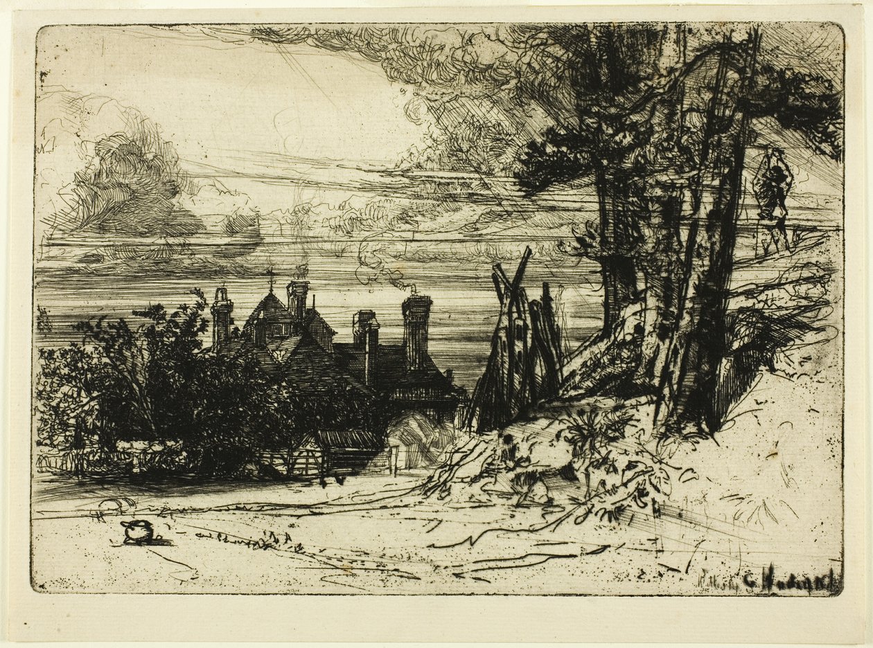 Casa Horsley a Willesley da Francis Seymour Haden
