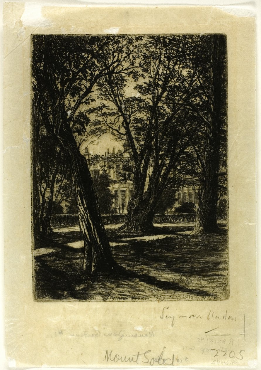 Kensington Gardens, No. I (piccola tavola) da Francis Seymour Haden