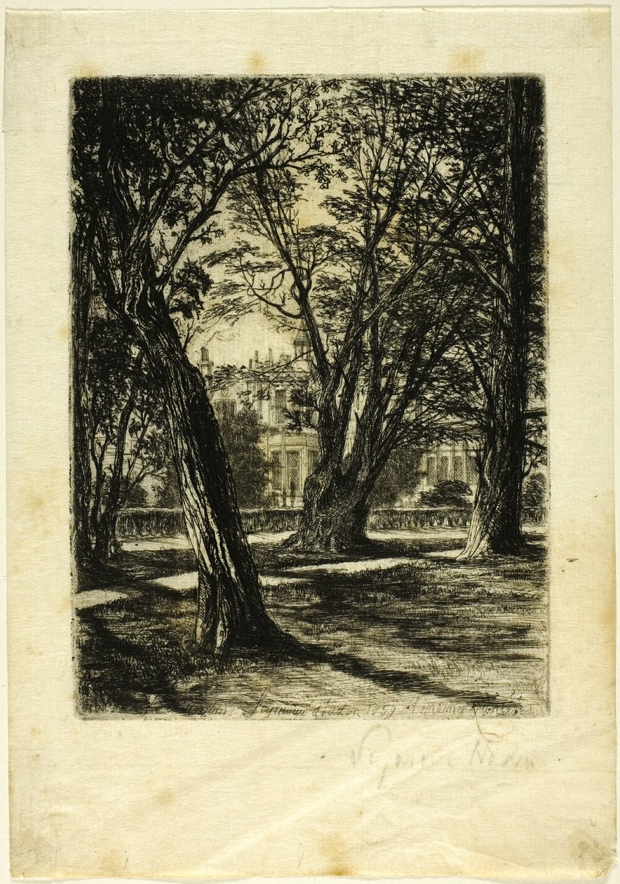 Kensington Gardens, No. I (piccola tavola) da Francis Seymour Haden