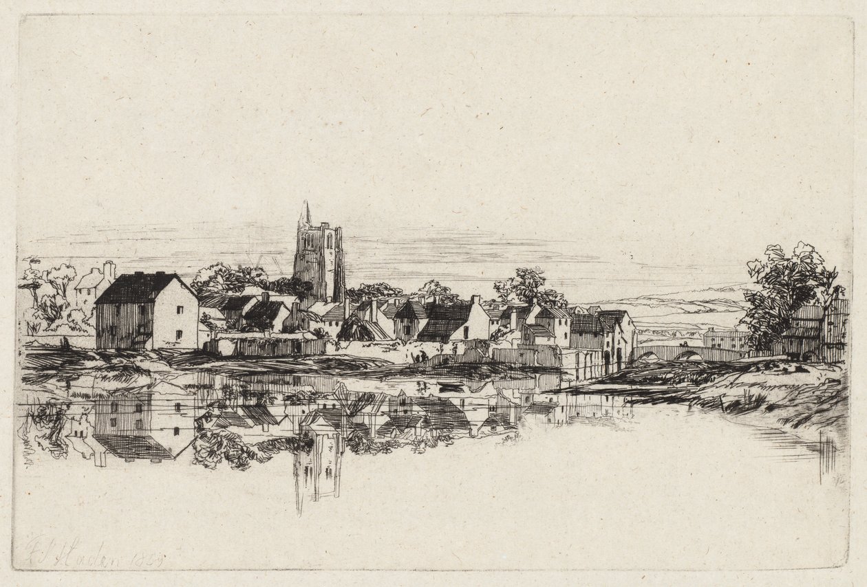 Città di Kidwelly da Francis Seymour Haden