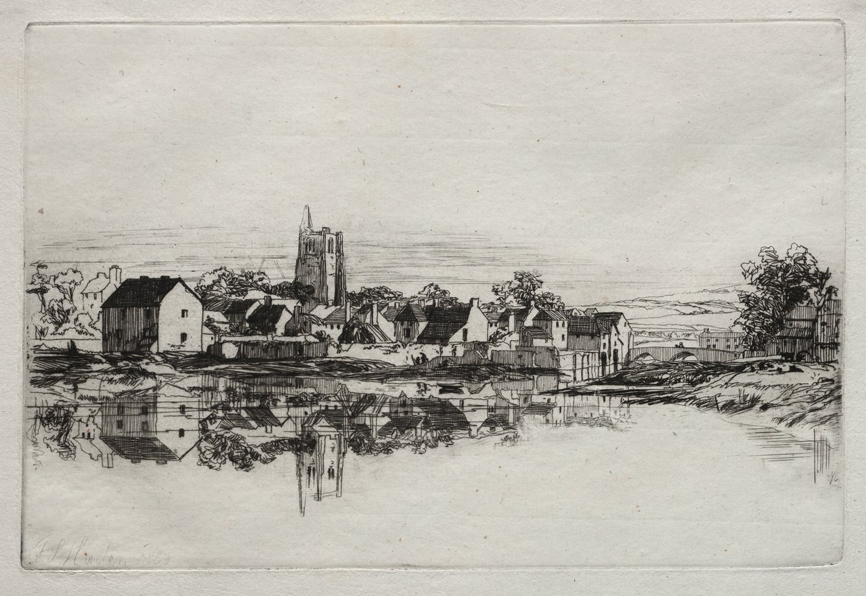 Città di Kidwelly da Francis Seymour Haden