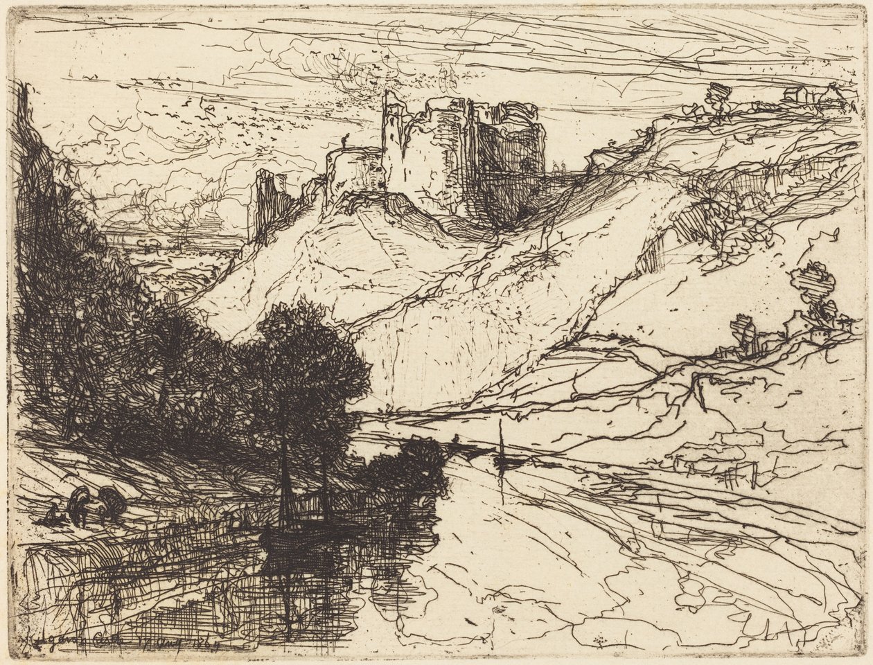Castello di Kilgaren da Francis Seymour Haden