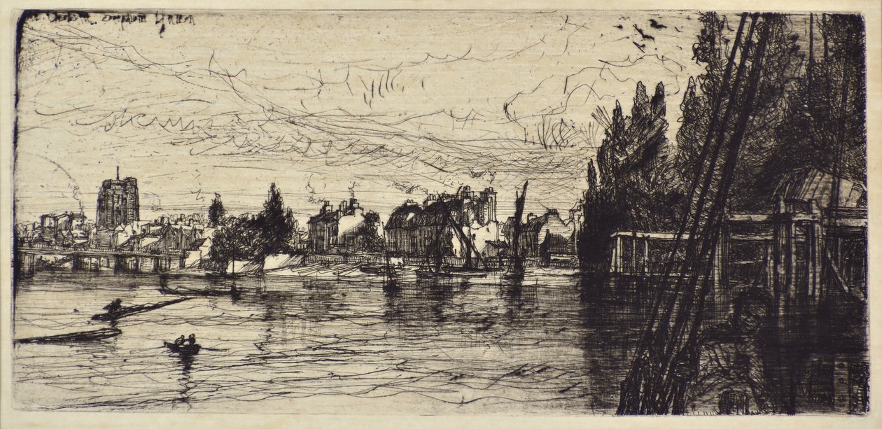 Vecchia Chiesa di Chelsea da Francis Seymour Haden