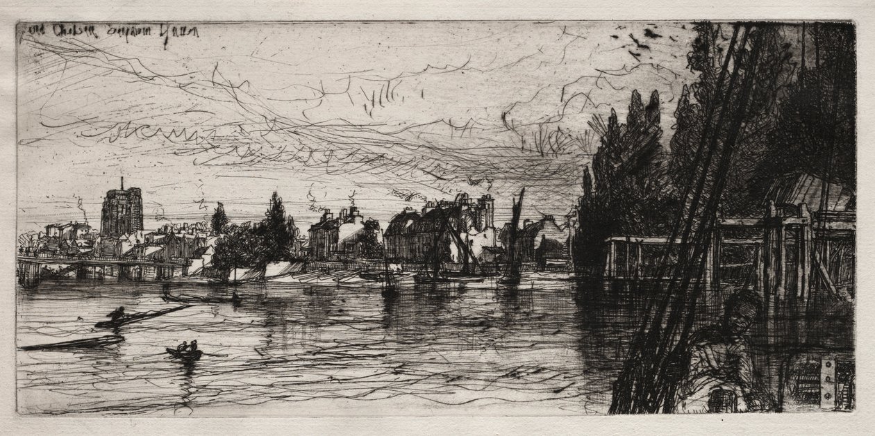 Vecchia Chiesa di Chelsea da Francis Seymour Haden