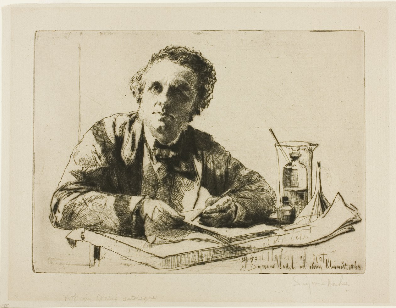 Ritratto di Francis Seymour Haden, No. 2 (mentre incide) da Francis Seymour Haden