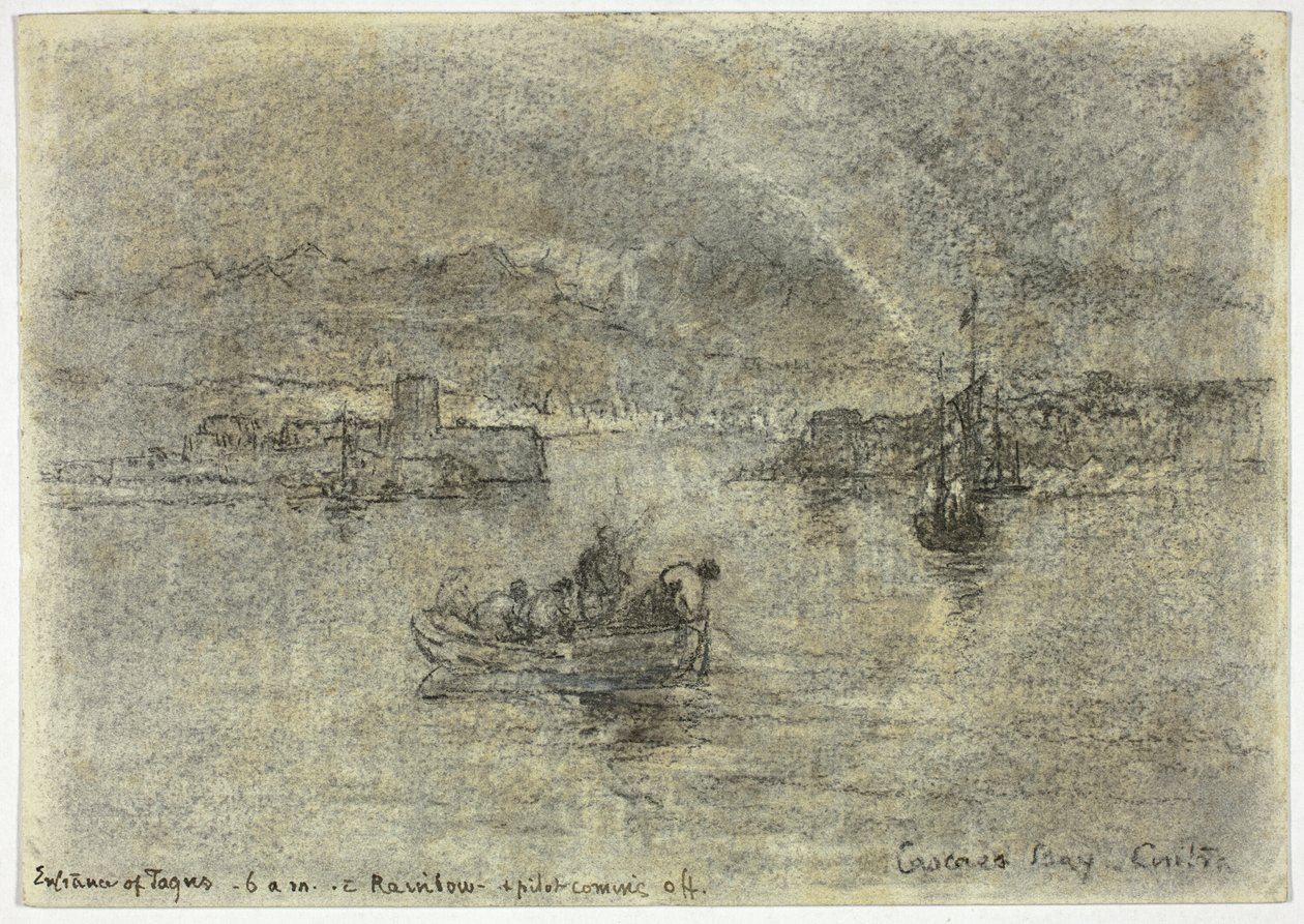 Arcobaleno sulla baia di Cascais, Cintra, Portogallo da Francis Seymour Haden