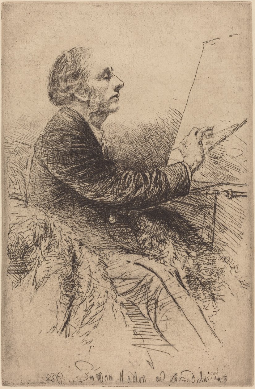 Autoritratto al cavalletto da Francis Seymour Haden