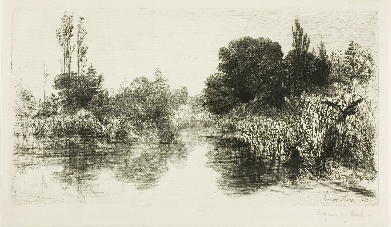 Stagno di Shere, n. II (grande tavola) da Francis Seymour Haden
