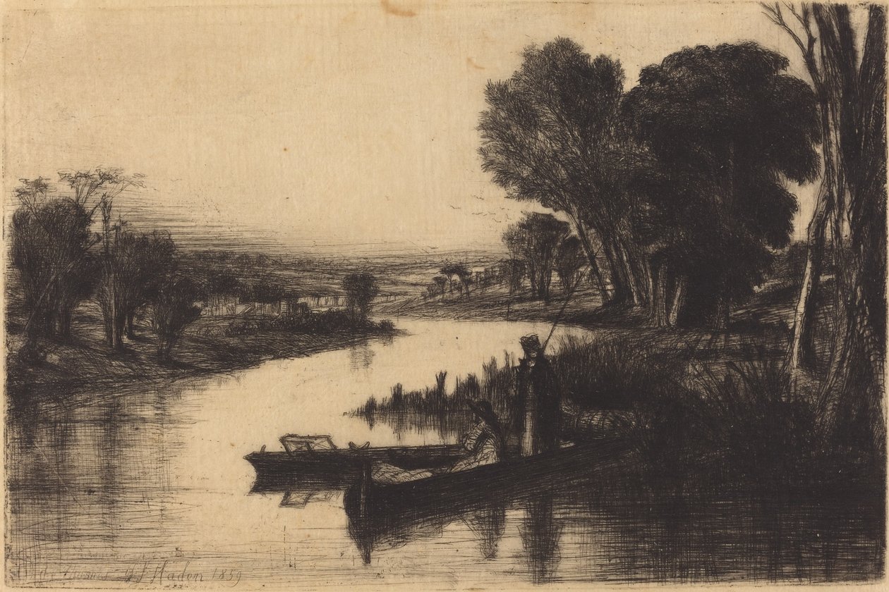 Pescatori del Tamigi da Francis Seymour Haden