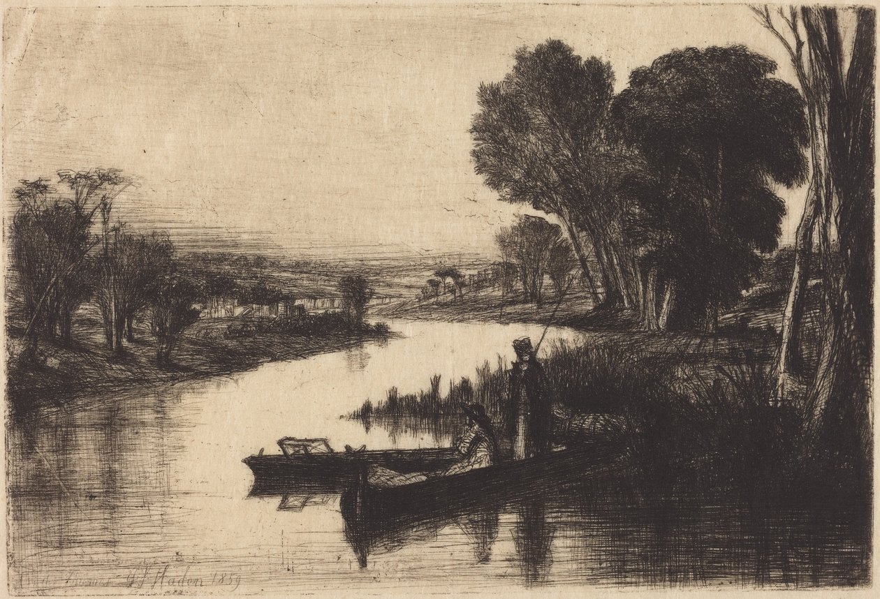 Pescatori sul Tamigi da Francis Seymour Haden