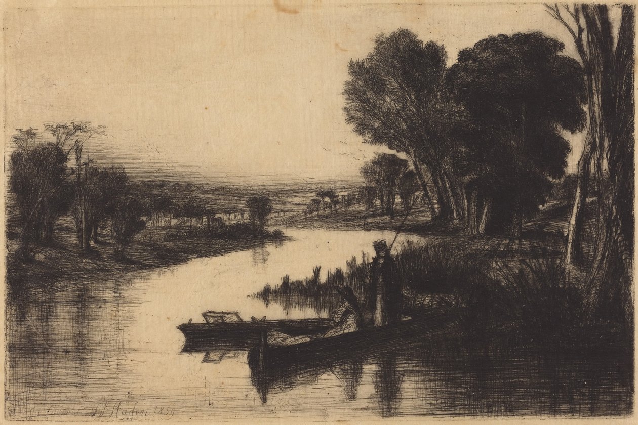 Pescatori sul Tamigi da Francis Seymour Haden