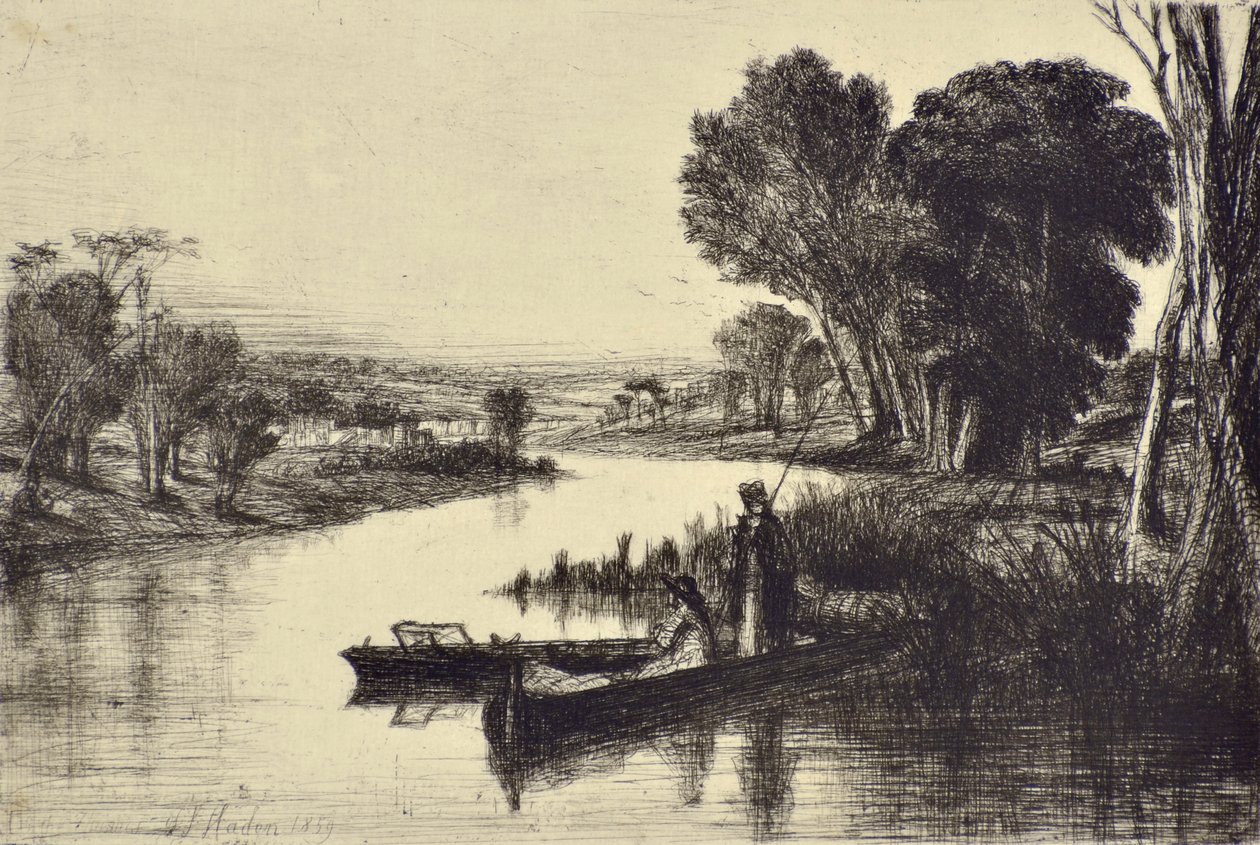 Pescatori del Tamigi No.1 da Francis Seymour Haden