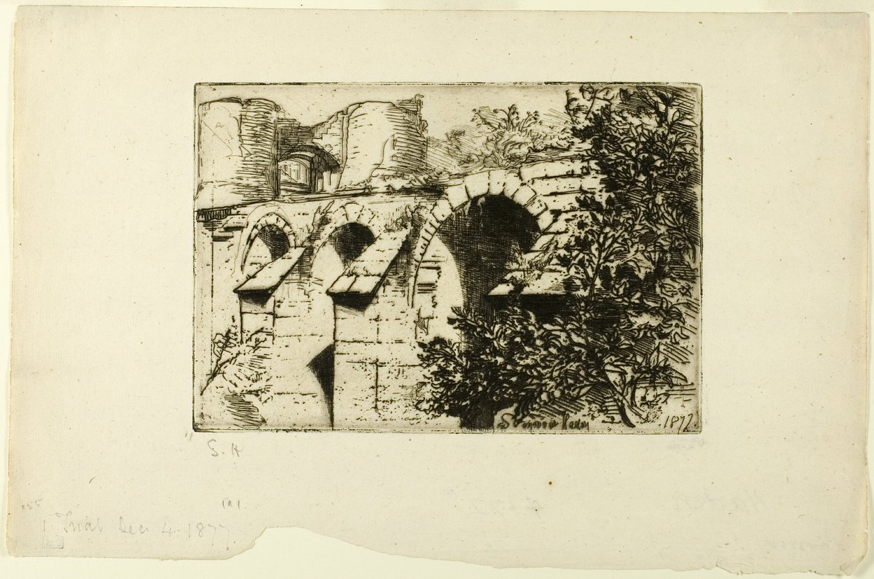 Il ponte del castello da Francis Seymour Haden