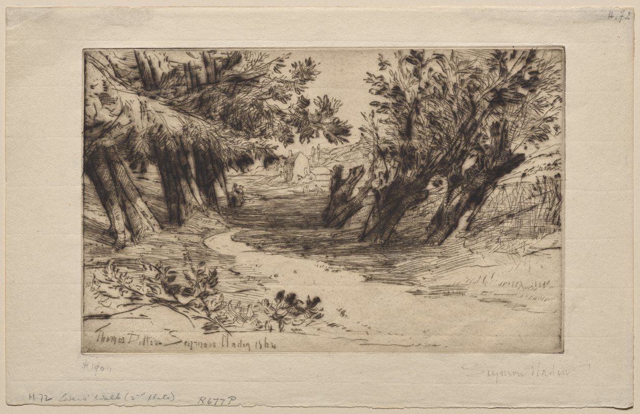 La passeggiata degli amanti (La seconda tavola) da Francis Seymour Haden