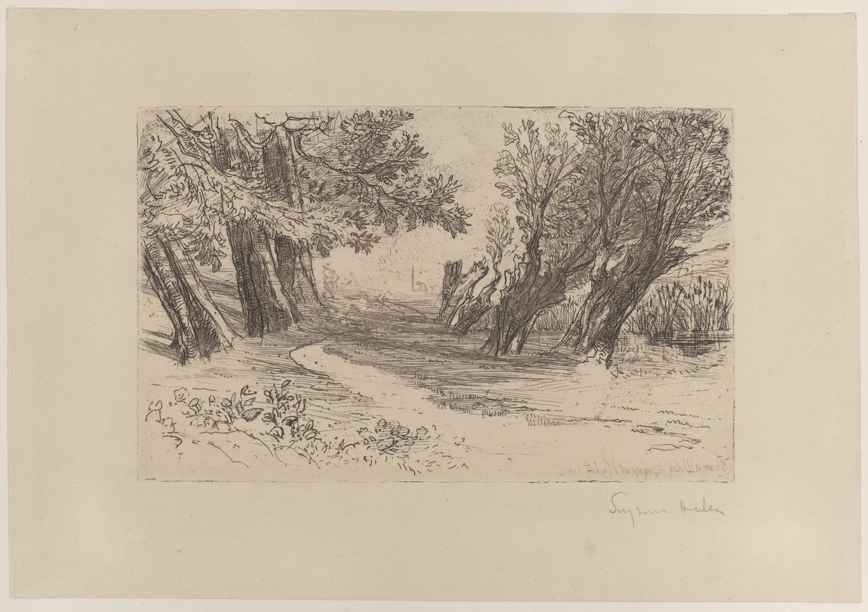 La passeggiata degli amanti, No. I, 1864 da Francis Seymour Haden