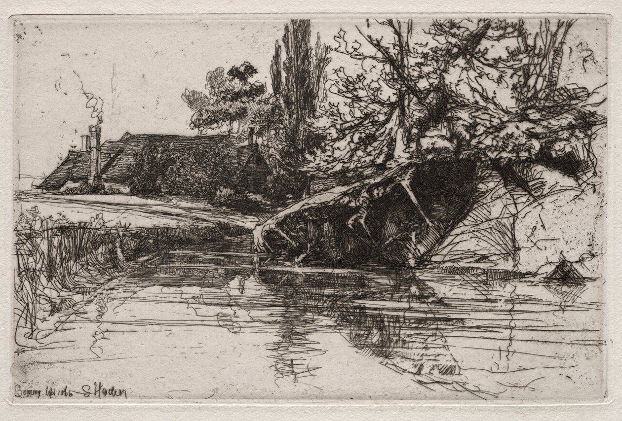 La casa del fossato da Francis Seymour Haden