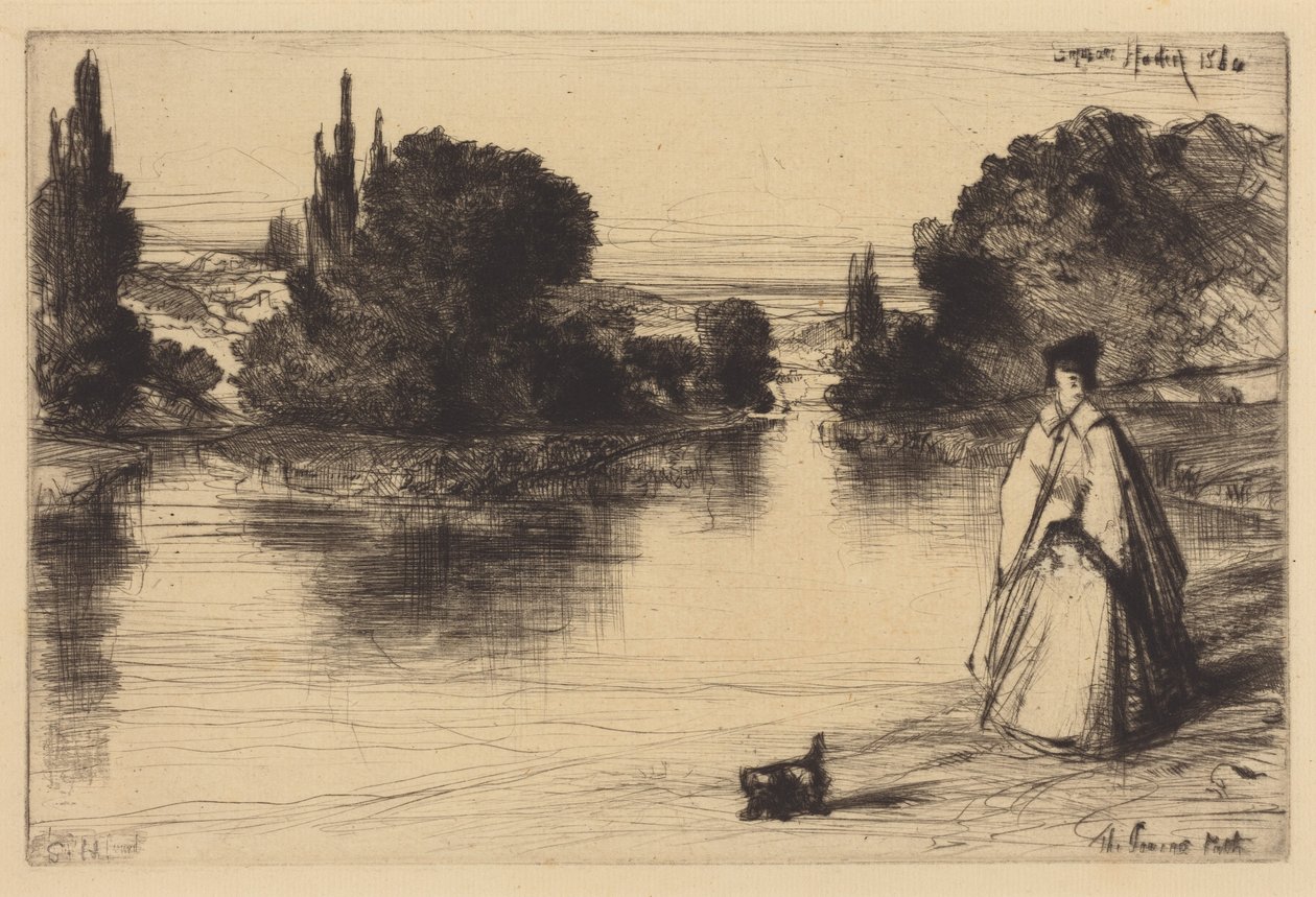 Il sentiero di alaggio da Francis Seymour Haden