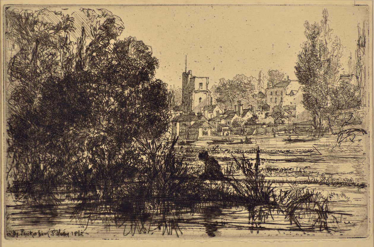 Chiesa di Twickenham da Francis Seymour Haden