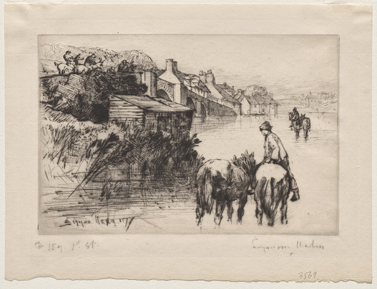 Ponte di Wareham da Francis Seymour Haden