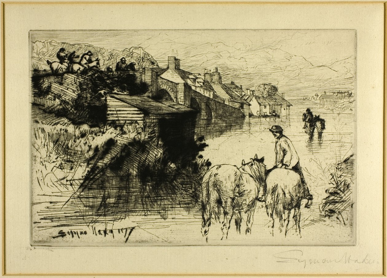 Ponte di Wareham da Francis Seymour Haden