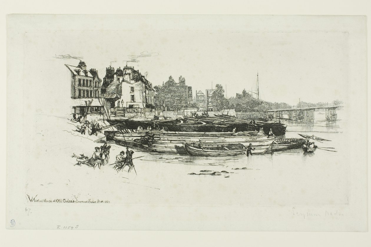 Casa di Whistler, Chelsea da Francis Seymour Haden