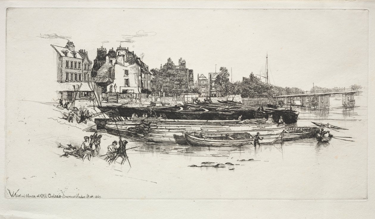 Casa di Whistler, Vecchia Chelsea da Francis Seymour Haden