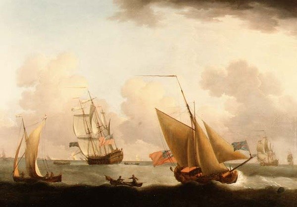 Navi al Largo della Costa Olandese da Francis Swaine