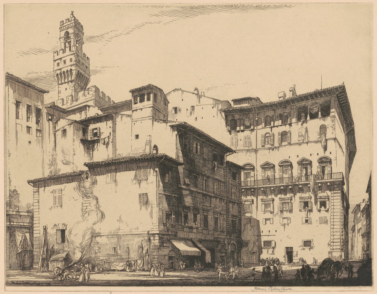 Il Municipio, Firenze da Francis Sydney Unwin