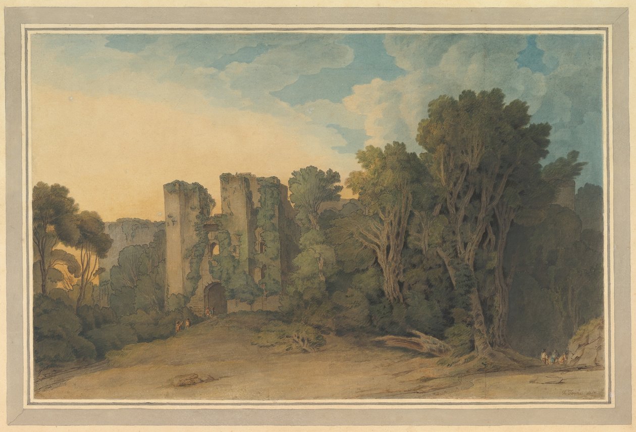 Il castello di Berry Pomeroy nel Devon da Francis Towne
