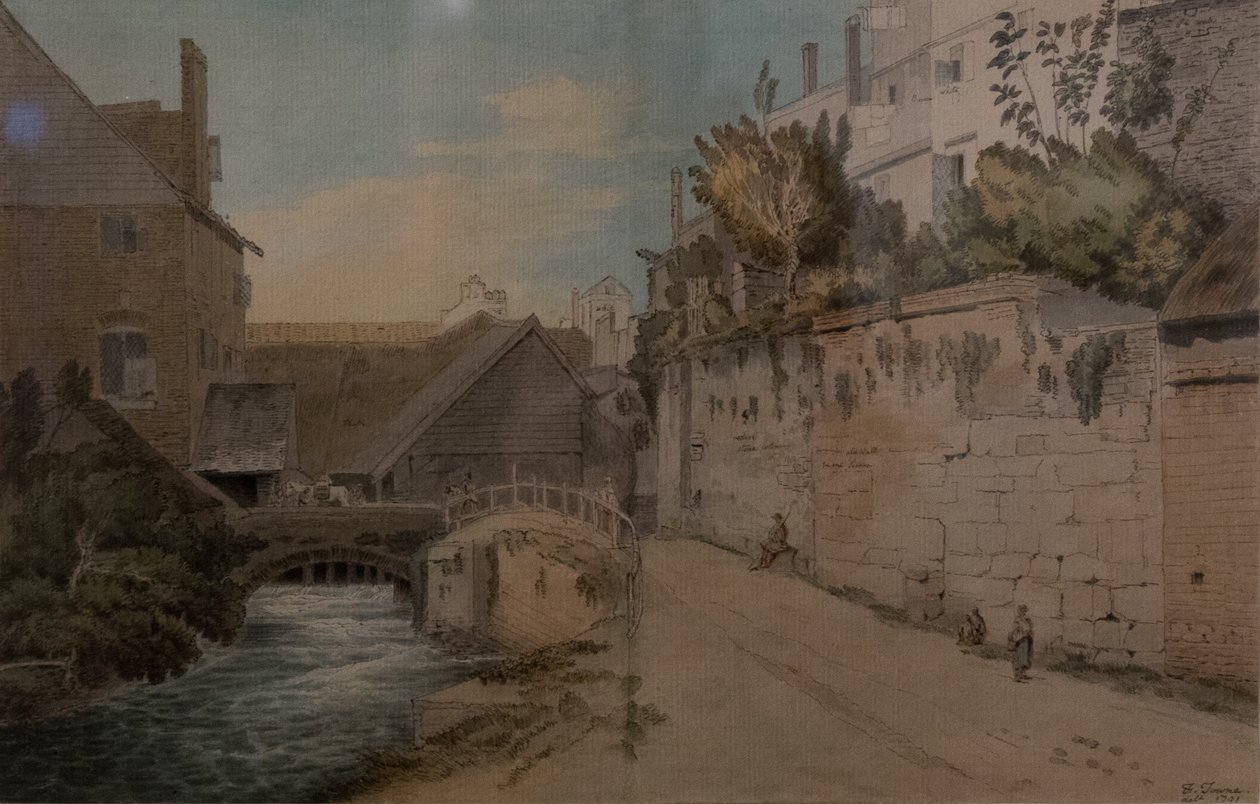 Exeter tra Quay Gate e West Gate, fuori dalle mura cittadine da Francis Towne